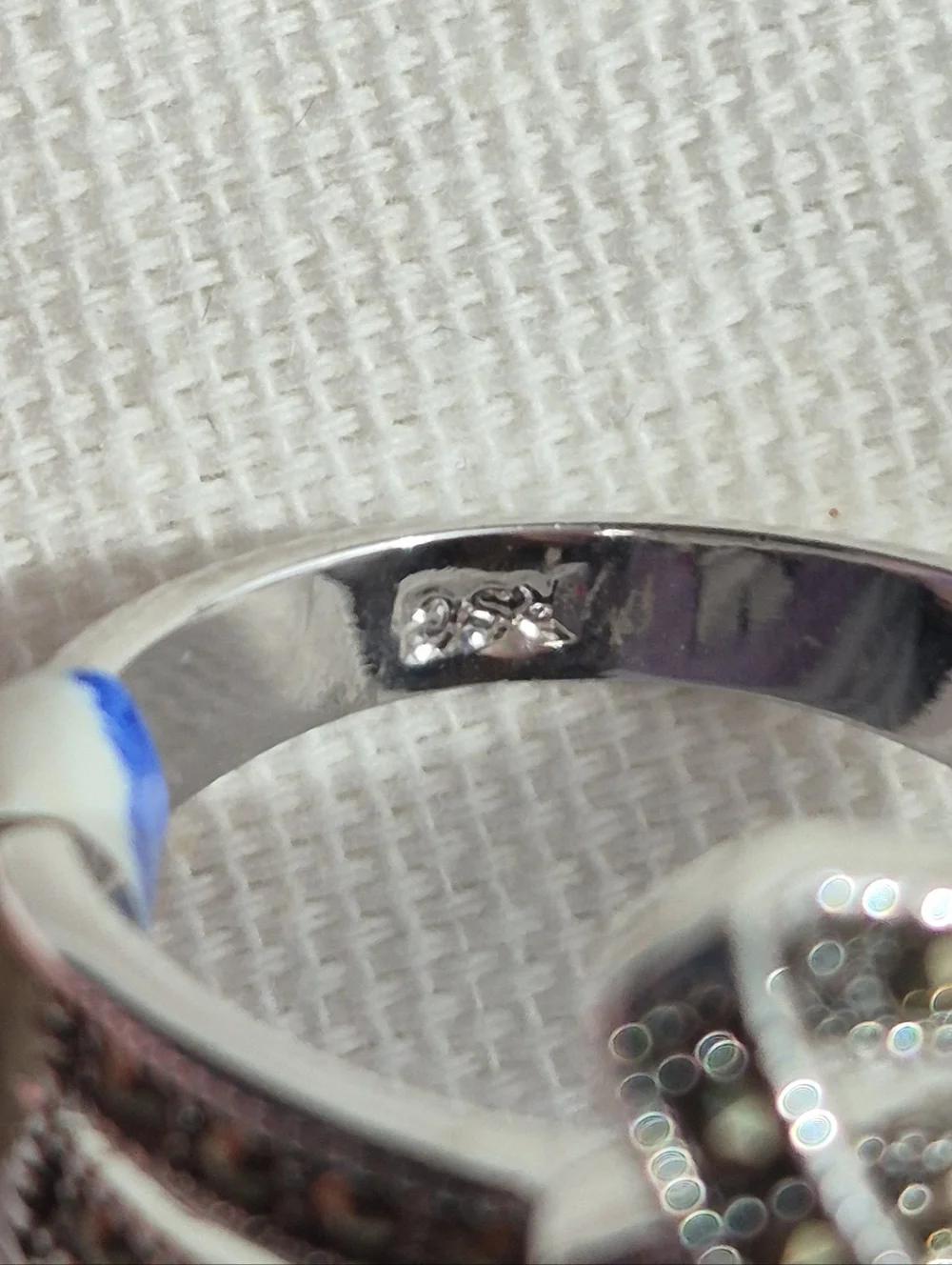 Silver Marcasite Ring Size 9